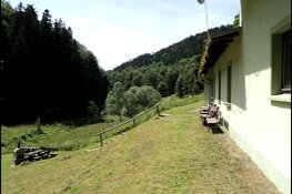 Skibaude am Skilift