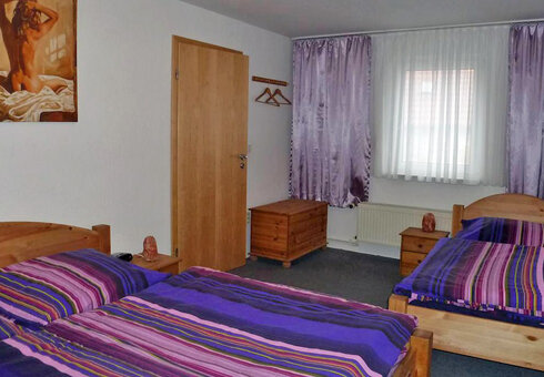 Blick in ein Gästezimmer