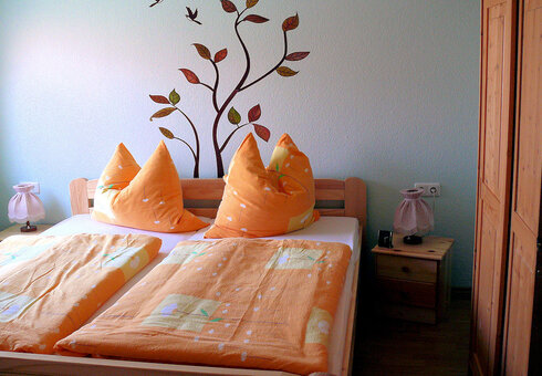 Blick in ein Gästezimmer