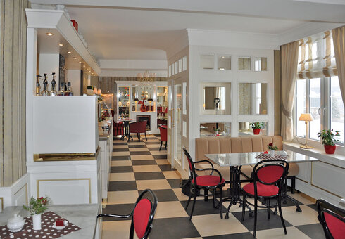 Blick in das Cafe / Restaurant