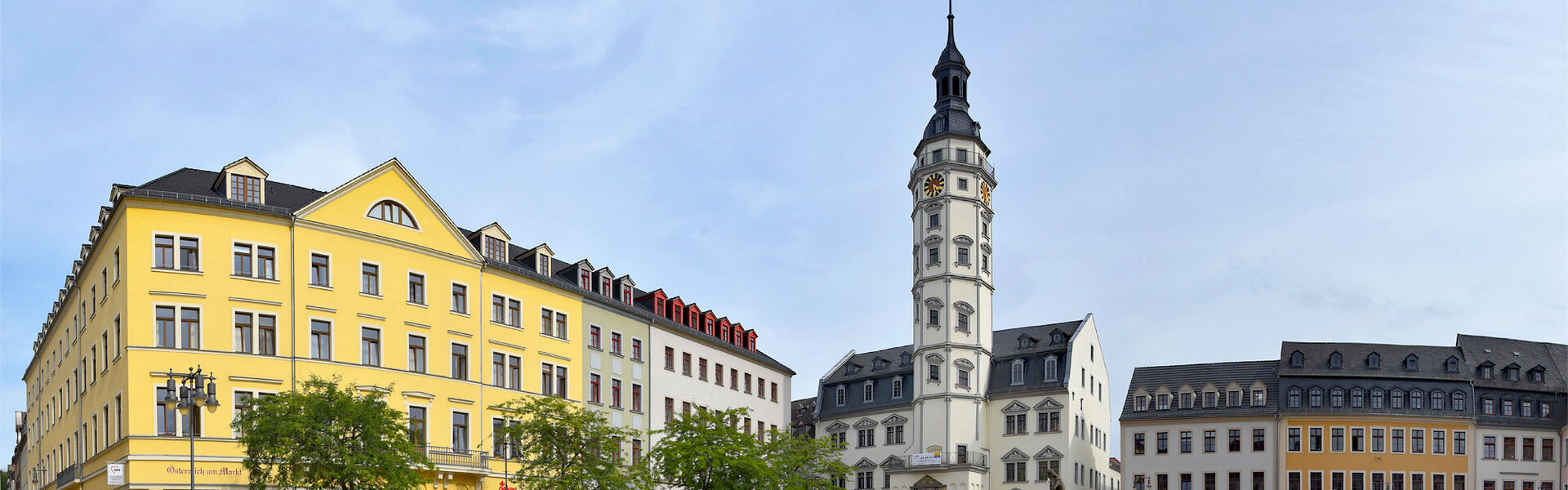Rathaus und Marktplatz in Gera