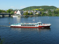 Blick auf den Ort Saalburg