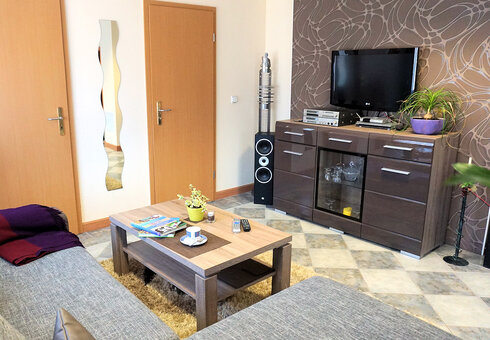 Blick in das Wohnzimmer