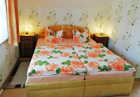 Blick in das Schlafzimmer