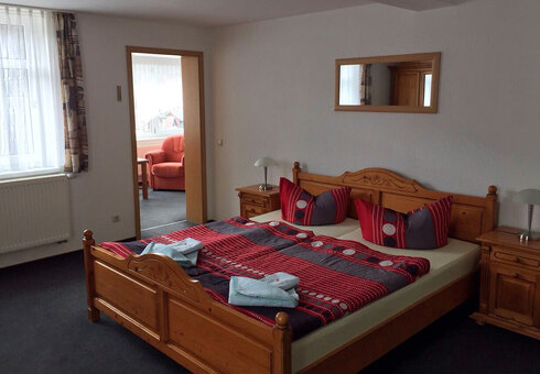Blick in ein Gästezimmer