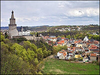 Blick auf den Ort Weida