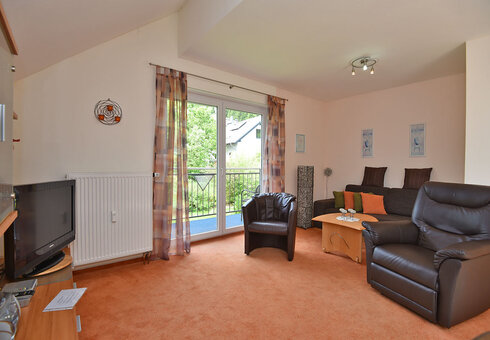 Fewo im Dachgeschoss, Wohn-Esszimmer