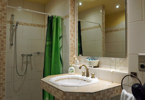 Blick in ein Badezimmer