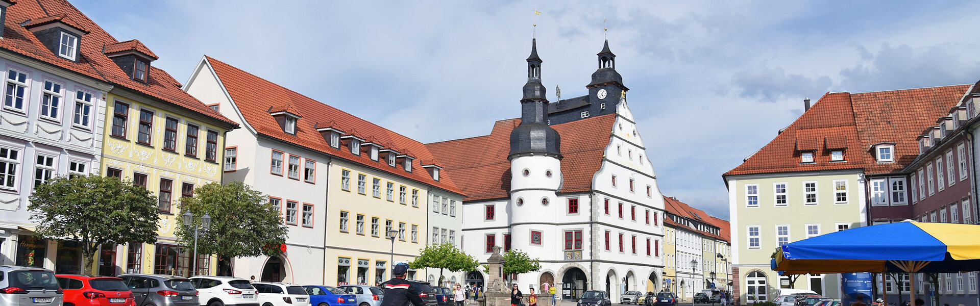 Markt mit Rathaus in Hildburghausen