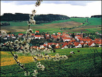 Blick auf den Ort Klings