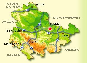 Lagekarte Apolda