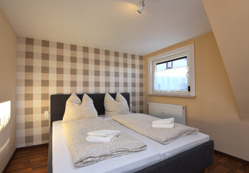 Blick in das Schlafzimmer