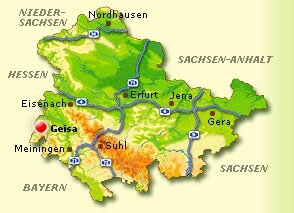 Lagekarte Geisa