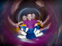 Große Rutsche im Innenbereich