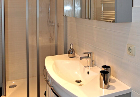 Blick in das Badezimmer