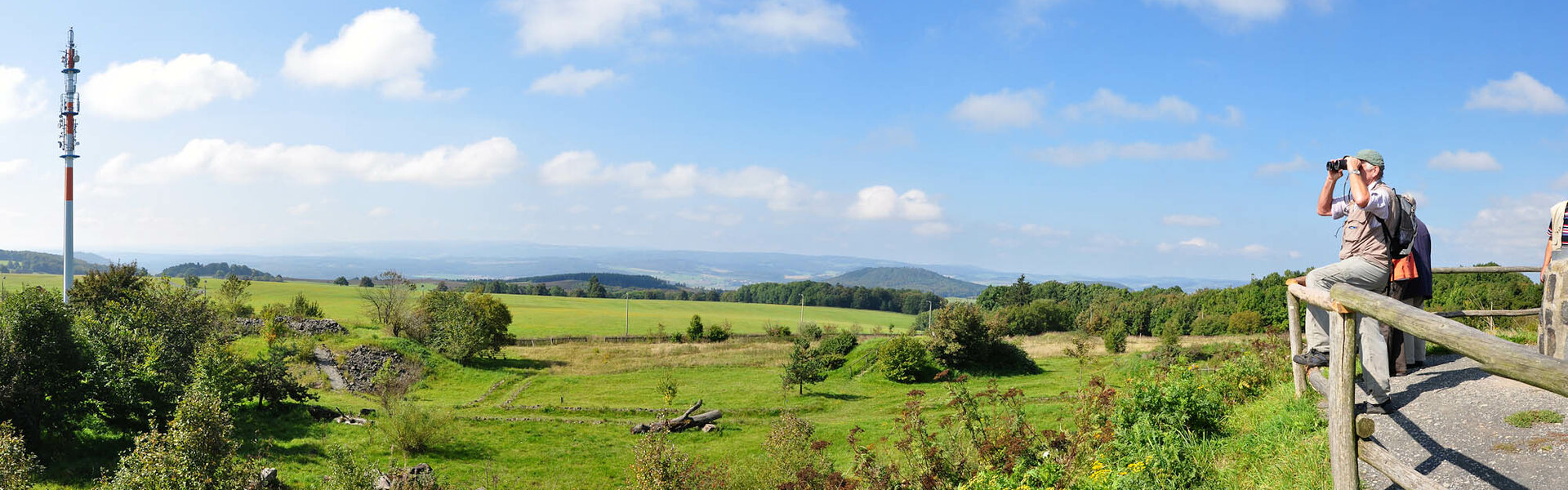 Aussicht von der Hohen Geba in der Rhön