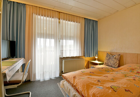 Blick in ein Gästezimmer