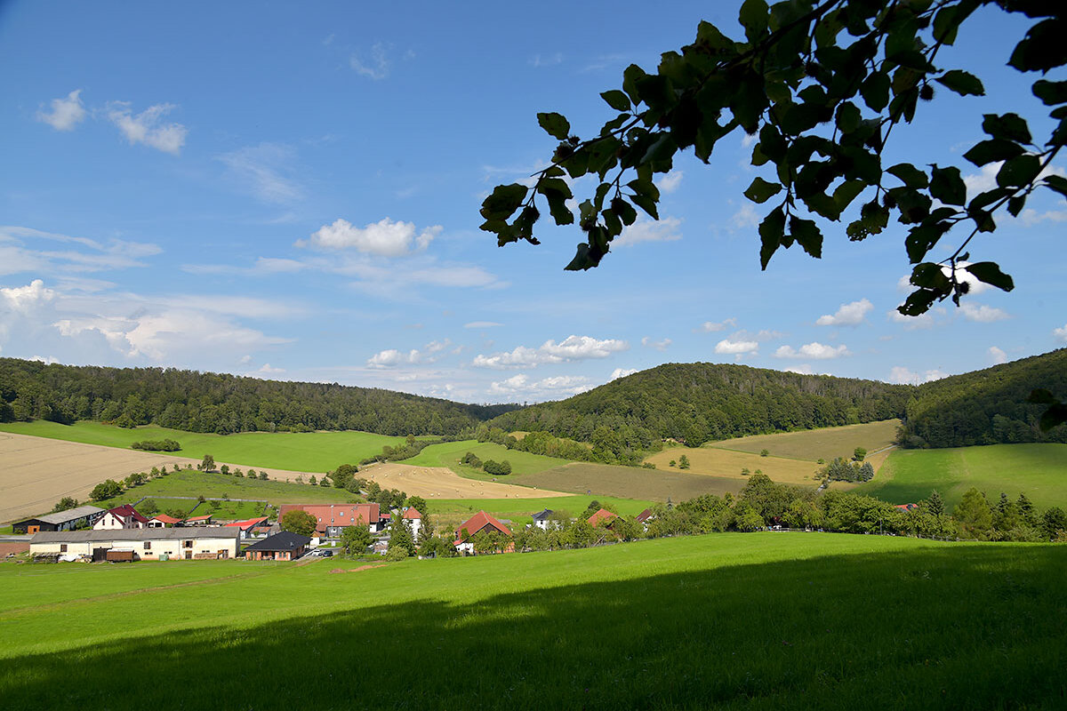 Ort Gleimershausen in der Thüringer Rhön