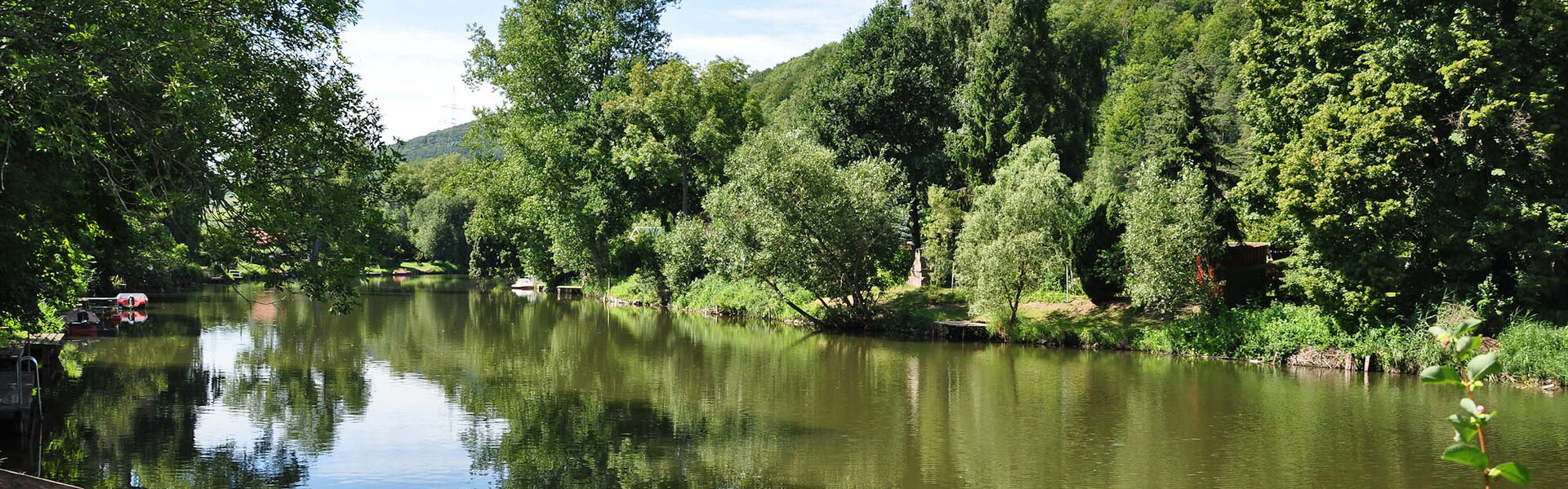 Fluss Werra in Hörschel
