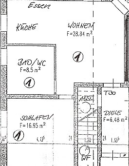 Grundriss der Ferienwohnungen
