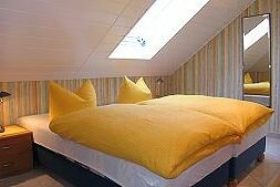 Blick in das Schlafzimmer