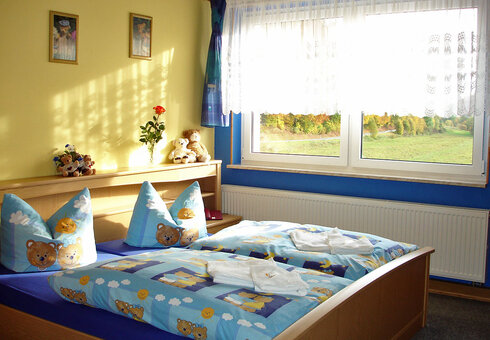 Einblick in ein Gästezimmer