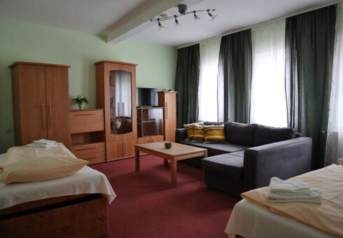 Blick in ein Gästezimmer