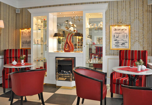 Blick in das Cafe / Restaurant