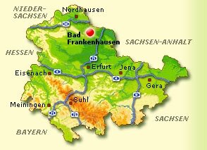 Lagekarte Bad Frankenhausen Lagekarte Bad Frankenhausen