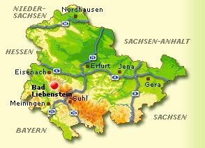 Lagekarte Bad Liebenstein Lagekarte Bad Liebenstein