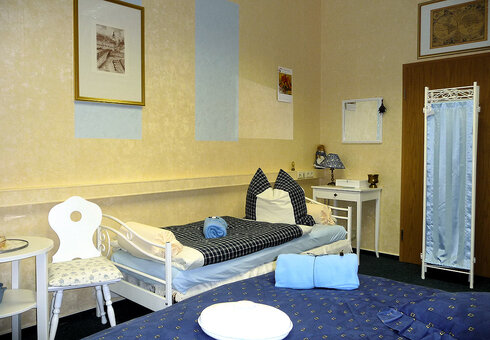 Blick in ein Gästezimmer