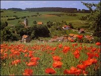 Blick auf Utendorf mit Bergkirche