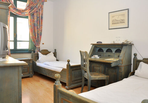 Blick in ein Gästezimmer