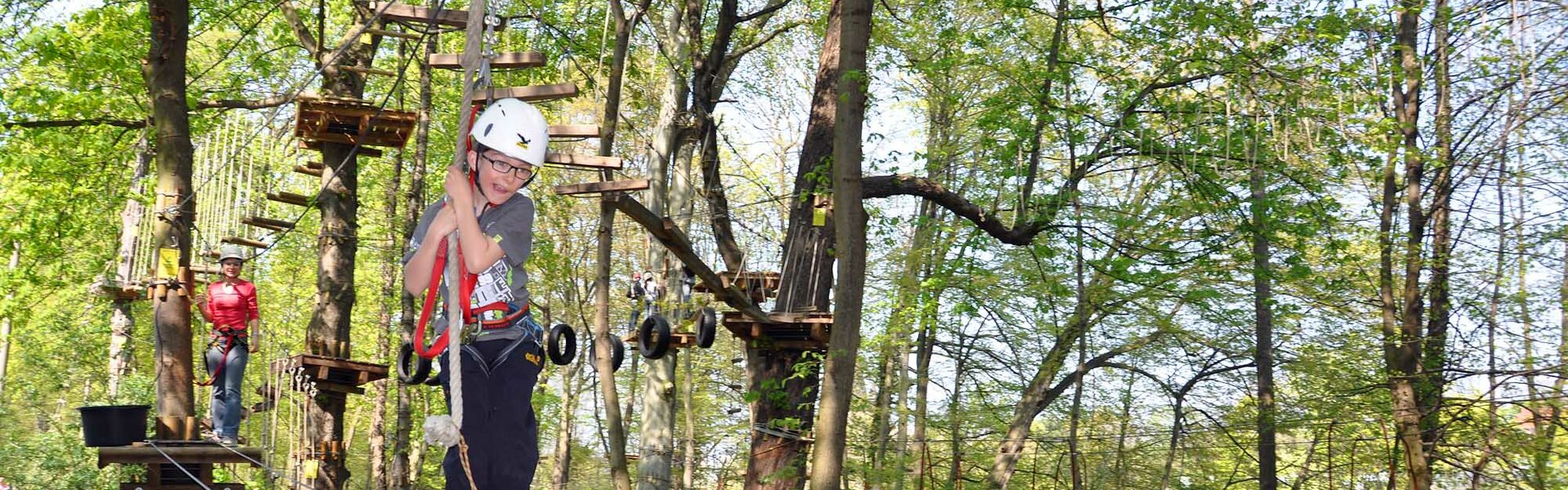 Spaß im Kletterwald
