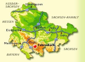 Lagekarte Fehrenbach Lagekarte Fehrenbach