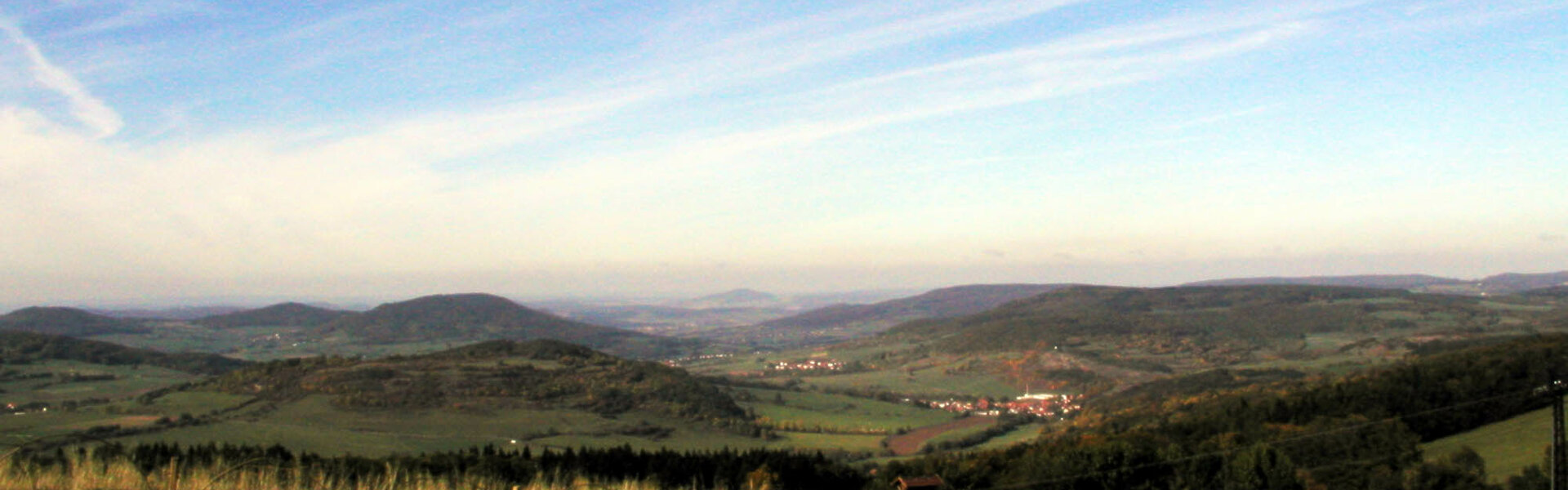 Blick vom Berg Ellenbogen in der Rhön