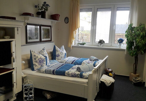 Blick in ein Gästezimmer