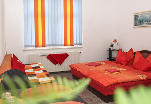 Blick in ein Gästezimmer