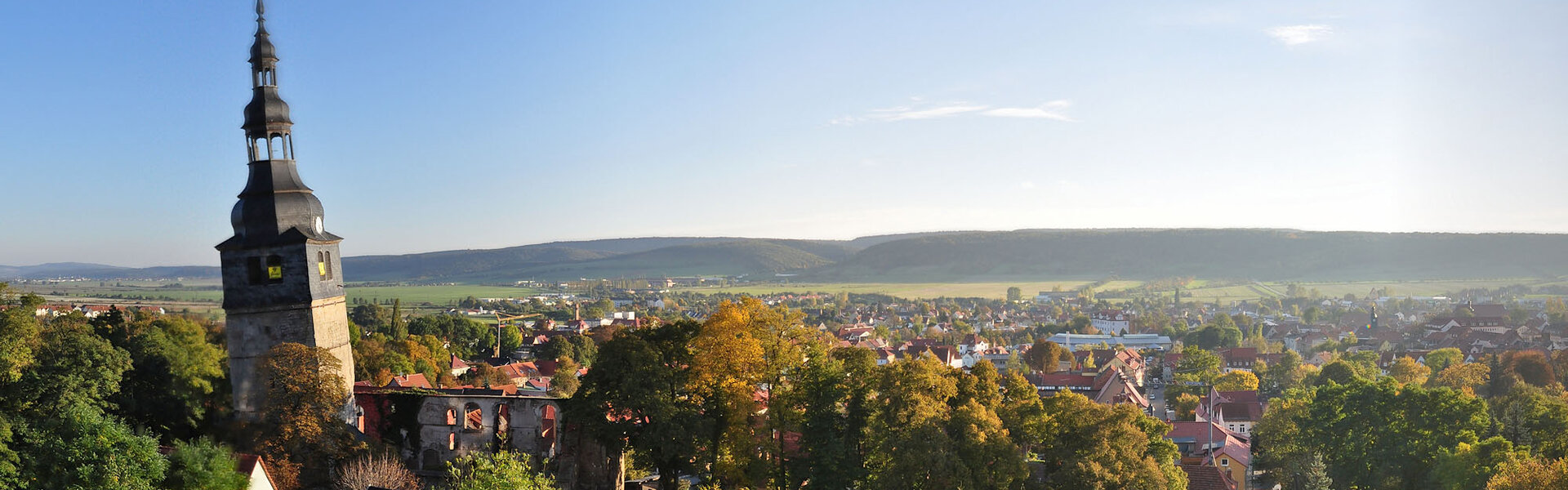 Bad Frankenhausen mit schiefen Kirchturm