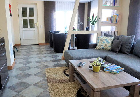 Blick in das Wohnzimmer