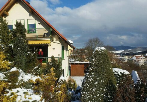 Unser Haus im Winter
