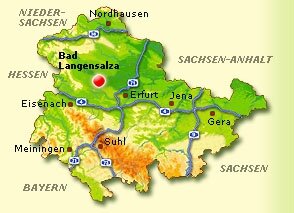 Lagekarte Bad Langensalza