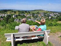 Blick auf die Fröbelstadt Oberweißbach