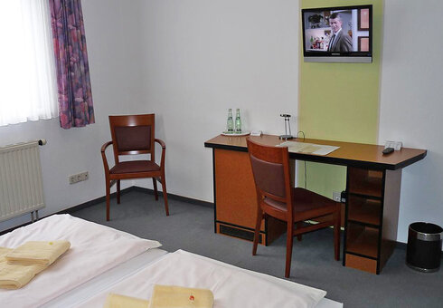 Blick in ein Gästezimmer