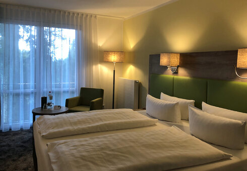 Blick in ein Gästezimmer
