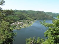 Blick auf den Campingplatz Hopfenmühle