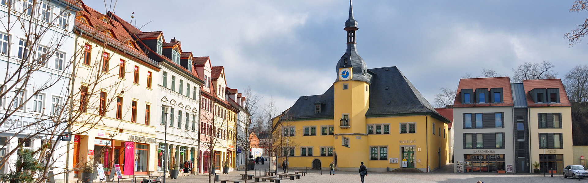 Marktplatz mit Rathaus in Apolda