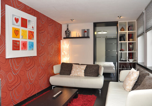 Blick in ein Appartement