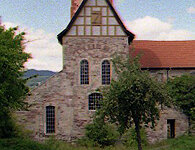 Die Klosterbasilika von Osten