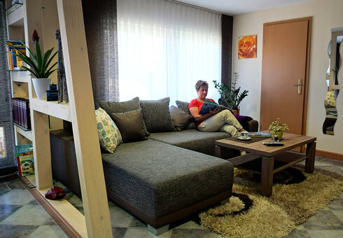 Blick in das Wohnzimmer